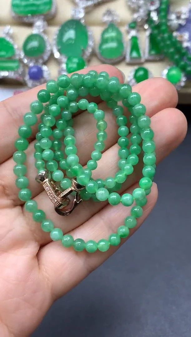 颈饰未镶嵌翡翠353-中国好珍宝