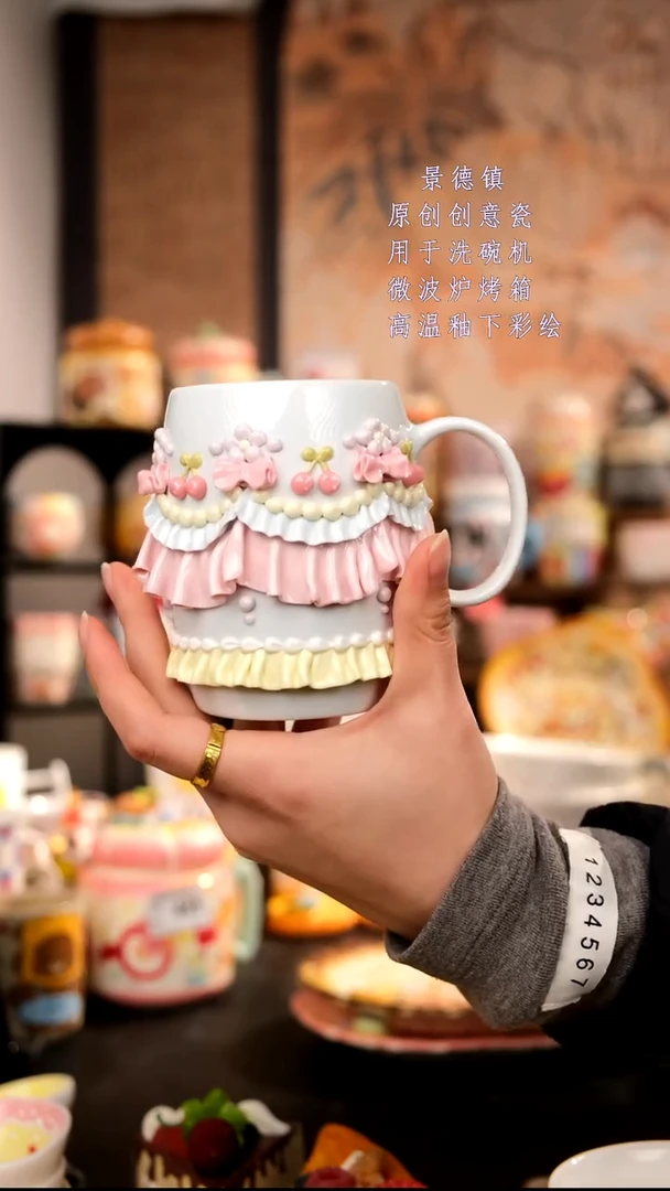 摆件陶旺的可以陶瓷手工手绘设计师款