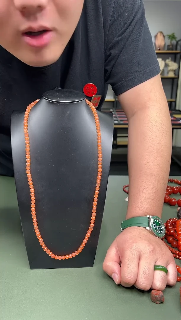 【闪购商品】南红玛瑙手链未镶嵌南红冰橘6mm/yz01598多样性发货