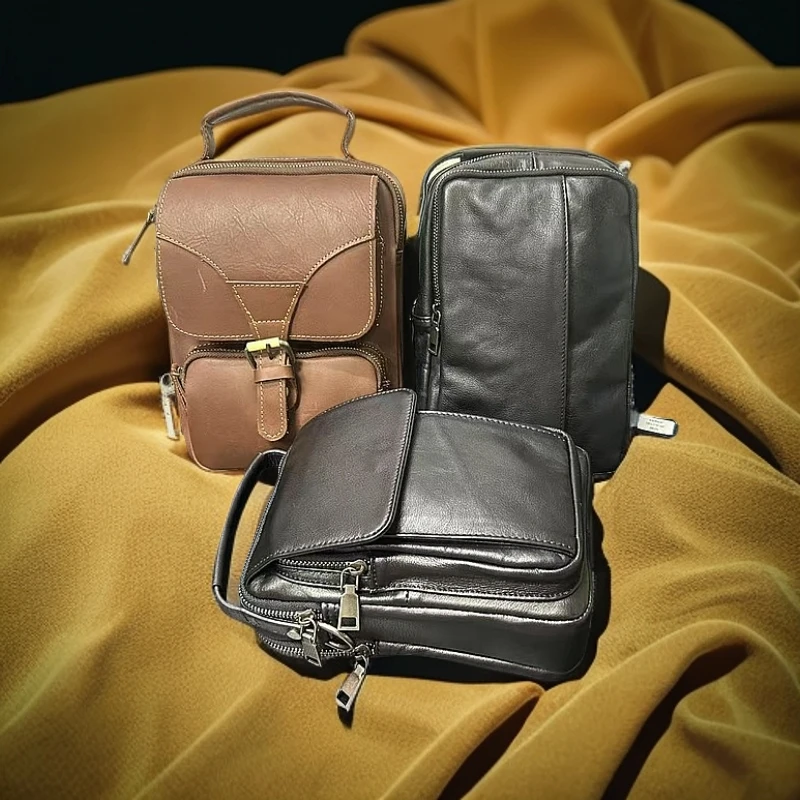 真皮男包工厂百搭