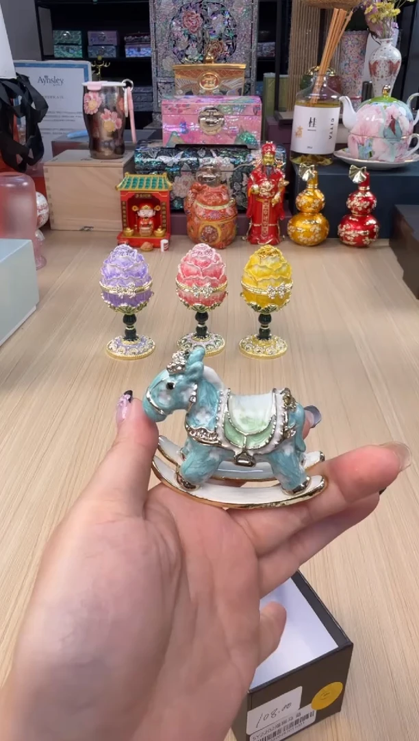 154七宝蓝色摇摇马