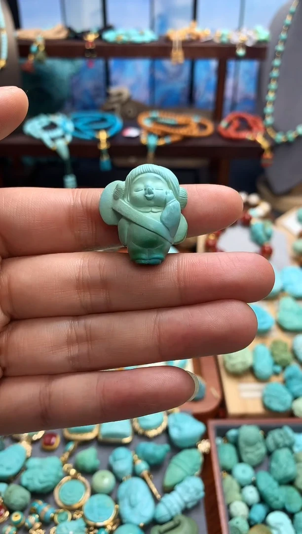 未镶嵌绿松石挂件嘟嘟