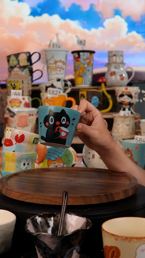 陶瓷双饮款景德镇手工陶瓷