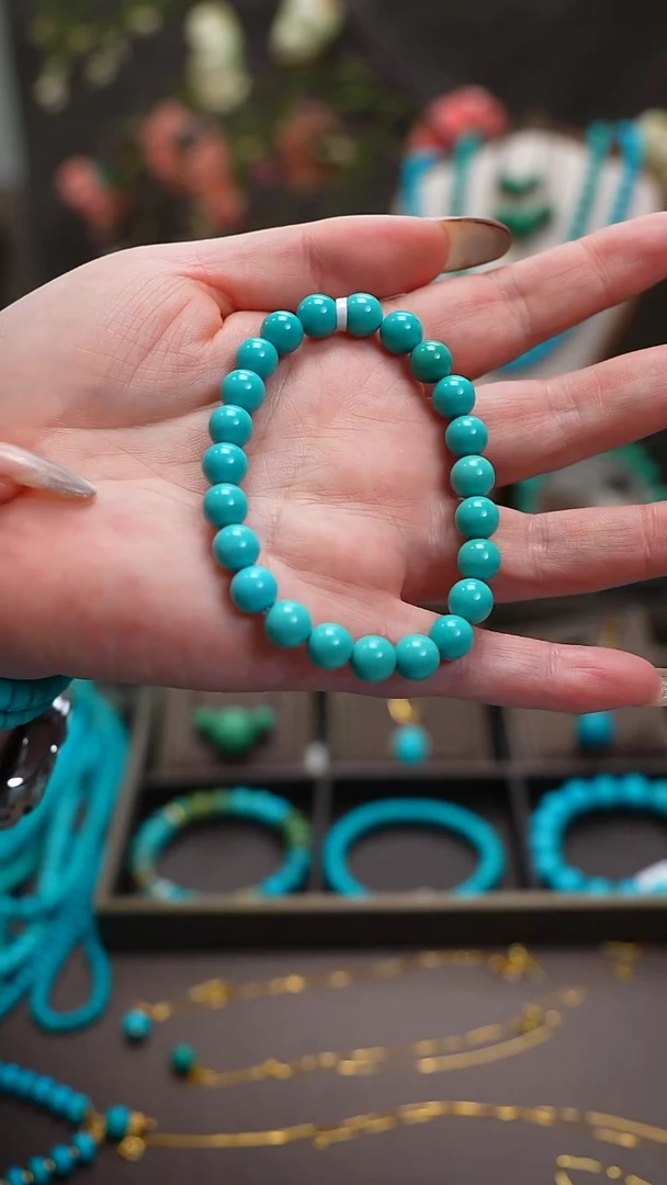 未镶嵌绿松石手串B0165