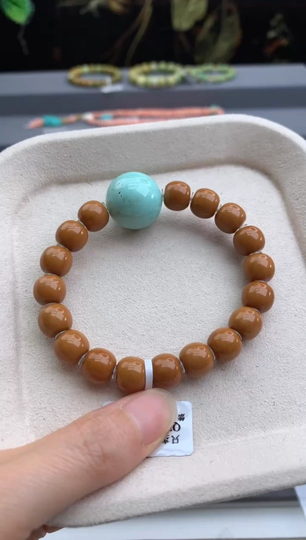 未镶嵌绿松石手串茜.A140