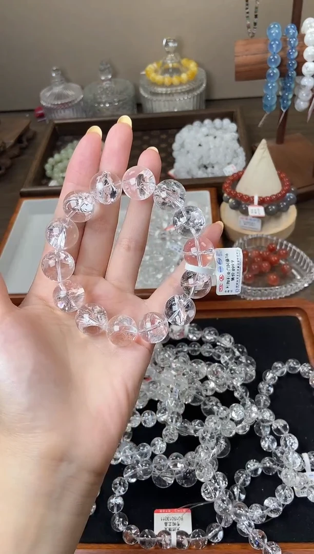 未镶嵌手链水晶11mm白阿塞
