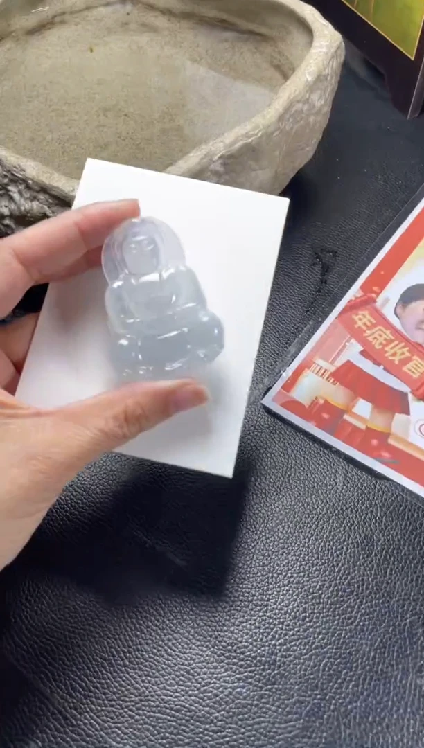 未镶嵌挂件翡翠观音1/多样性发其一配绳@CP