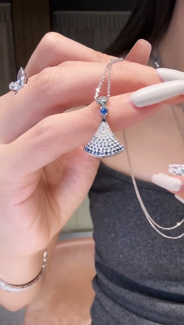 铂Pt950镶嵌项链钻石AF0767