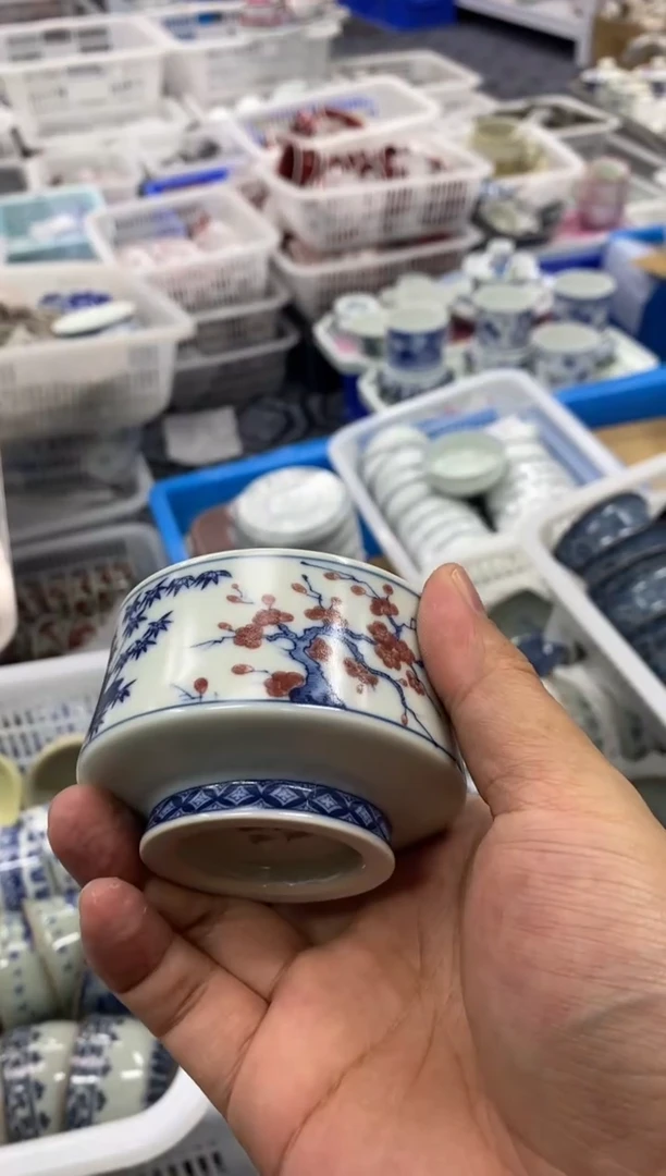 杯景德陶瓷茶具大的容量约80