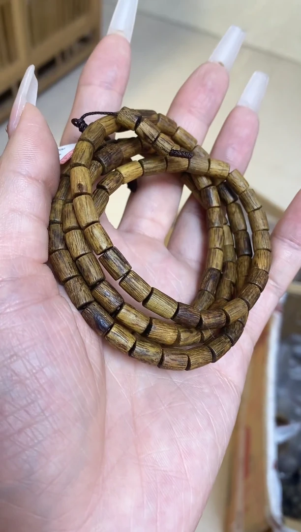 【闪购商品】沉香手串棋楠乌身随型长串多样性发其一