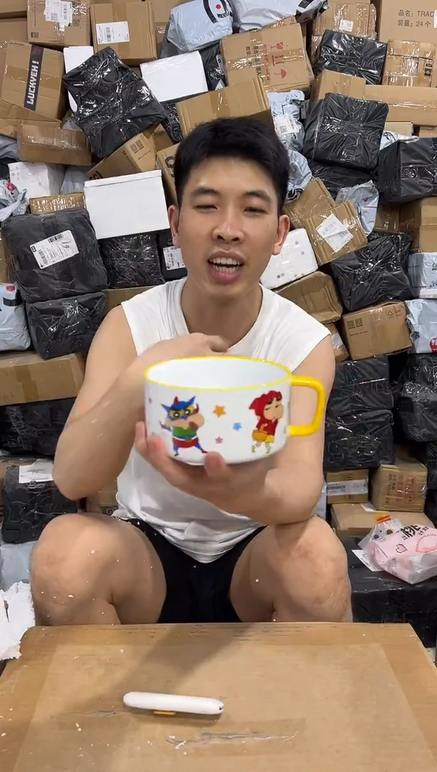瓷片小新星星泡面碗 微瑕