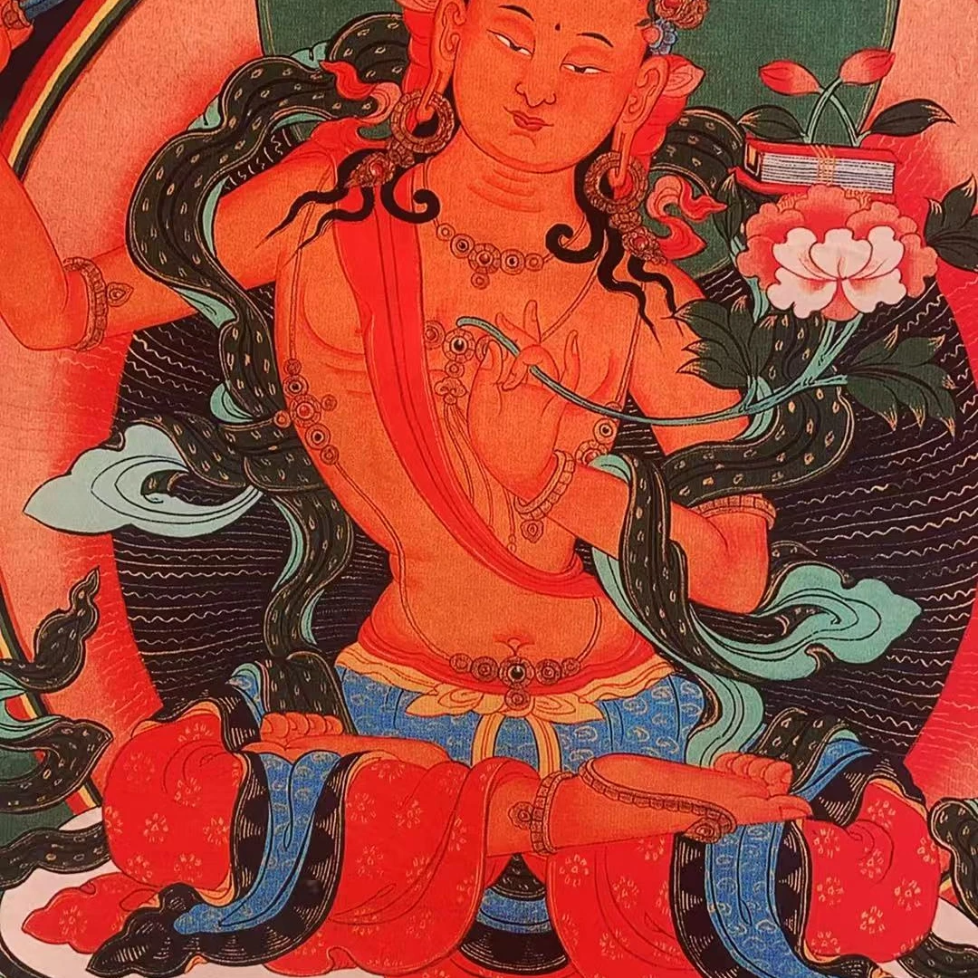 精美文殊菩萨绘画类tk16320