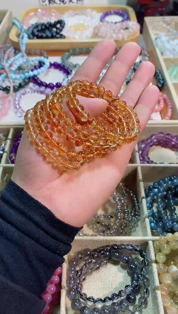 【闪购商品】黄晶手链未镶嵌黄塔晶7m+ (多样性发其一）
