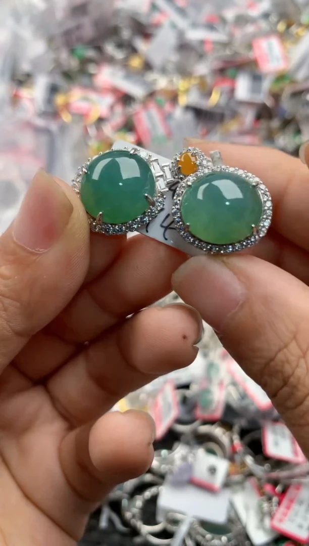 银S925镶嵌戒指翡翠888             101