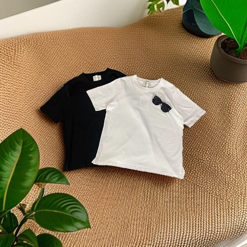 北尧定制款大码正肩T恤短袖洋气常规款夏装纯色黑色白色圆领夏款