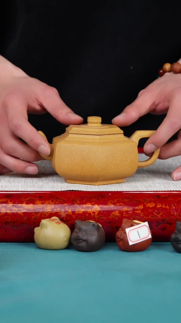 【闪购商品】紫砂茶壶90号 六方雪华