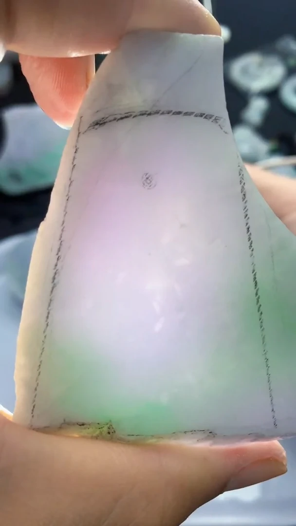 裸石翡翠天然缅甸翡翠A货【海】06