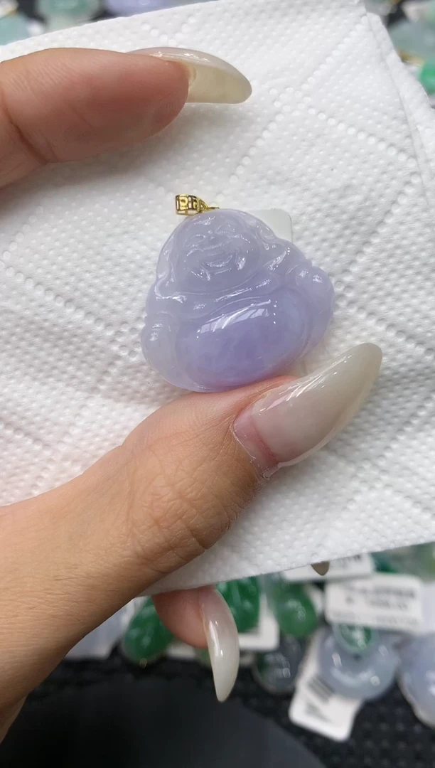 颈饰18K金镶嵌翡翠11111111111