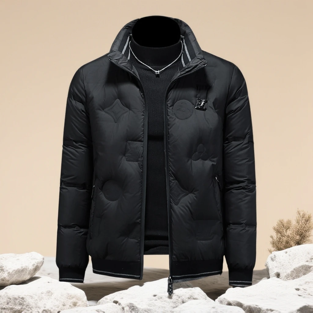 诺顿雷斯男士羽绒服潮牌简约加厚保暖休闲冬季新款百搭时尚厚外套