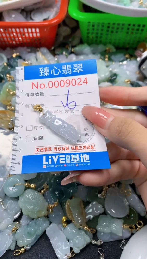翡翠未镶嵌颈饰9024