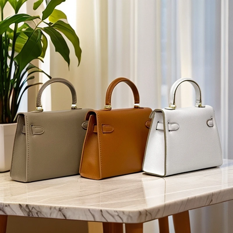 真皮女包手提包牛皮单肩斜挎包 硬凯KL