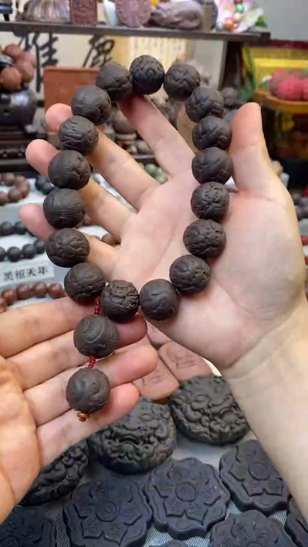 泥塑微瑕神秘香方手持2.1尺寸-龙珠