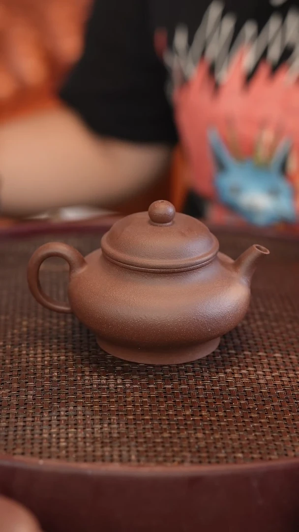 茶壶紫砂18目 紫泥 半手工 200cc