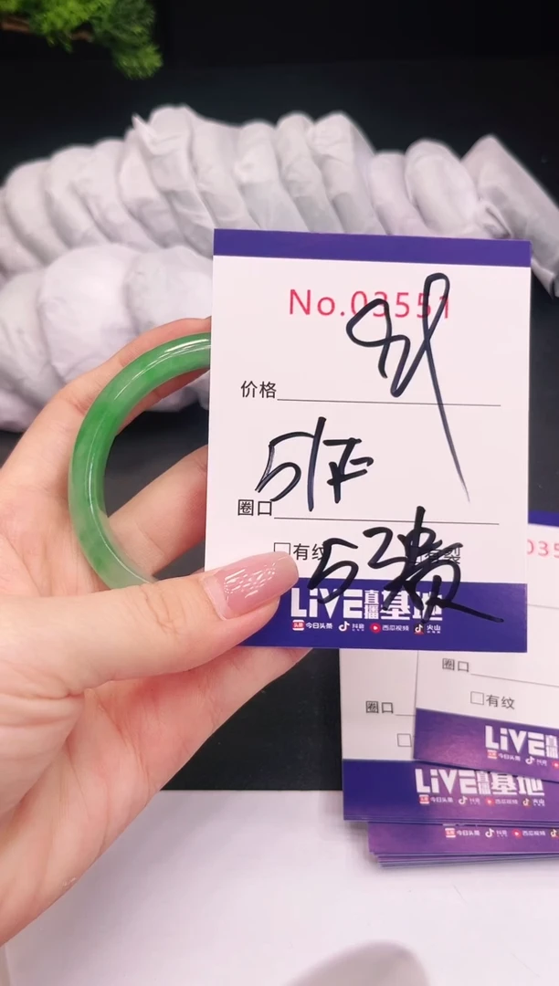 未镶嵌手镯翡翠3551