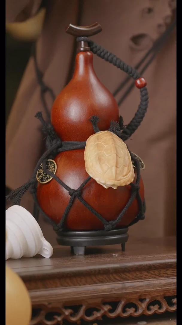 【闪购商品】297号精品天然大漆工艺防渗内胆酒葫芦~