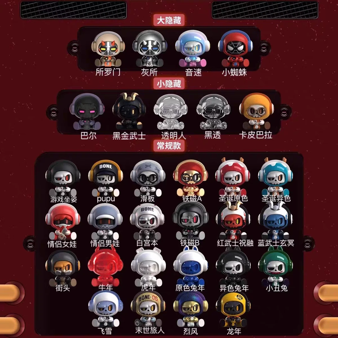 现货正版骨头先生萌粒baby MR.BONE盲盒骷髅mini手办潮玩公仔摆件