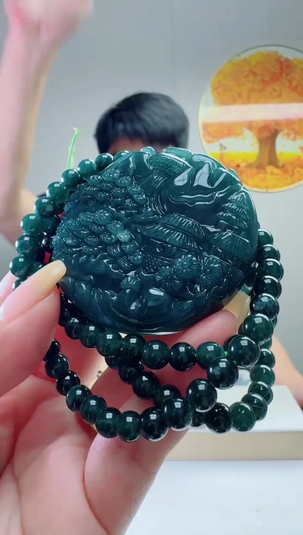 翡翠未镶嵌颈饰多样性随机发其一