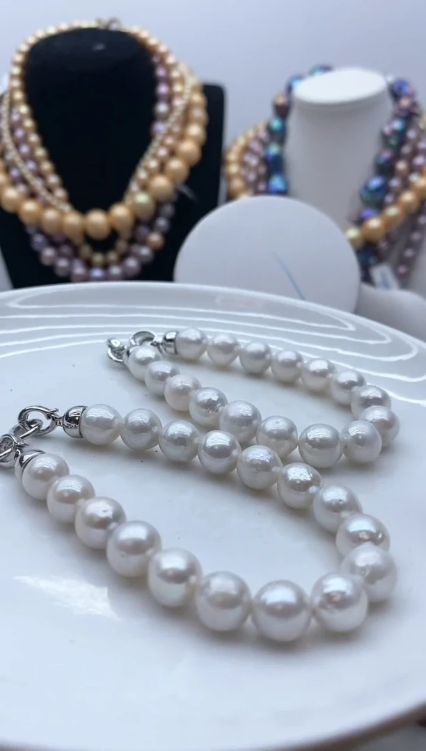 【闪购商品】淡水珍珠颈饰钛钢48