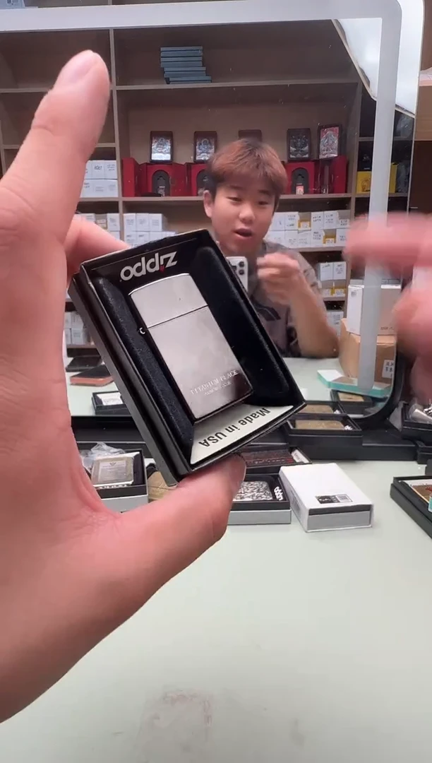 Zippo【黑钛BLACK】正品纤巧打火机窄机超薄款个性潮流生日礼物男士