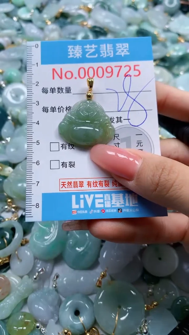 翡翠未镶嵌吊坠(不含链)9725