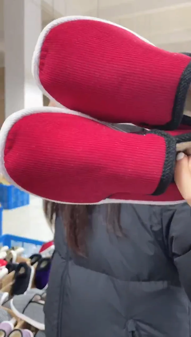 微瑕-红色儿童棉鞋21公分63号