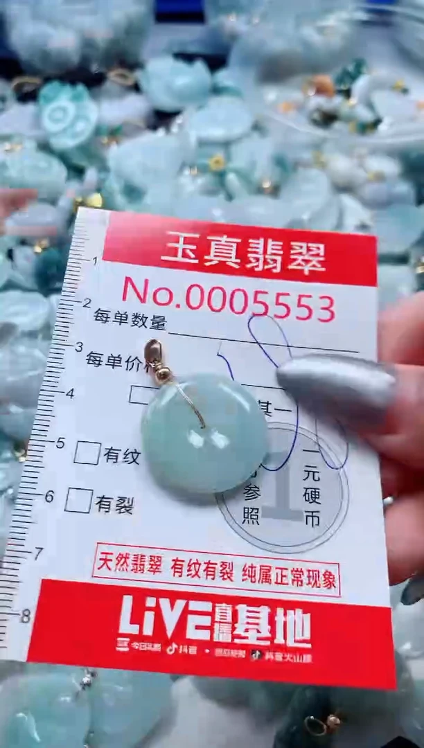 吊坠(不含链)未镶嵌翡翠5553