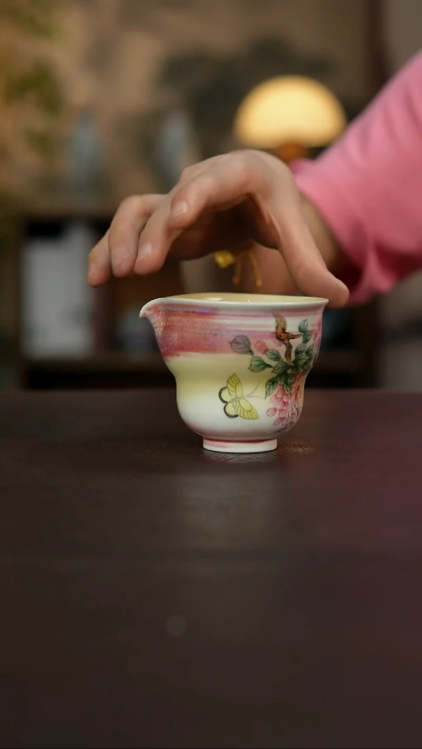 杯景德镇陶瓷杯碗柴烧多人