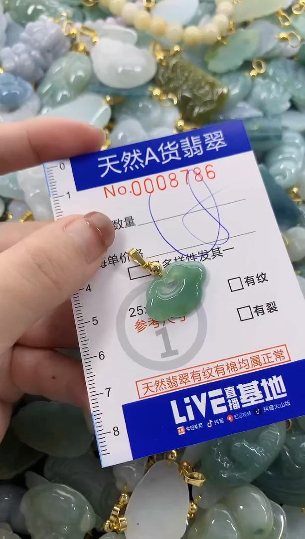 颈饰未镶嵌翡翠天然A货翡翠