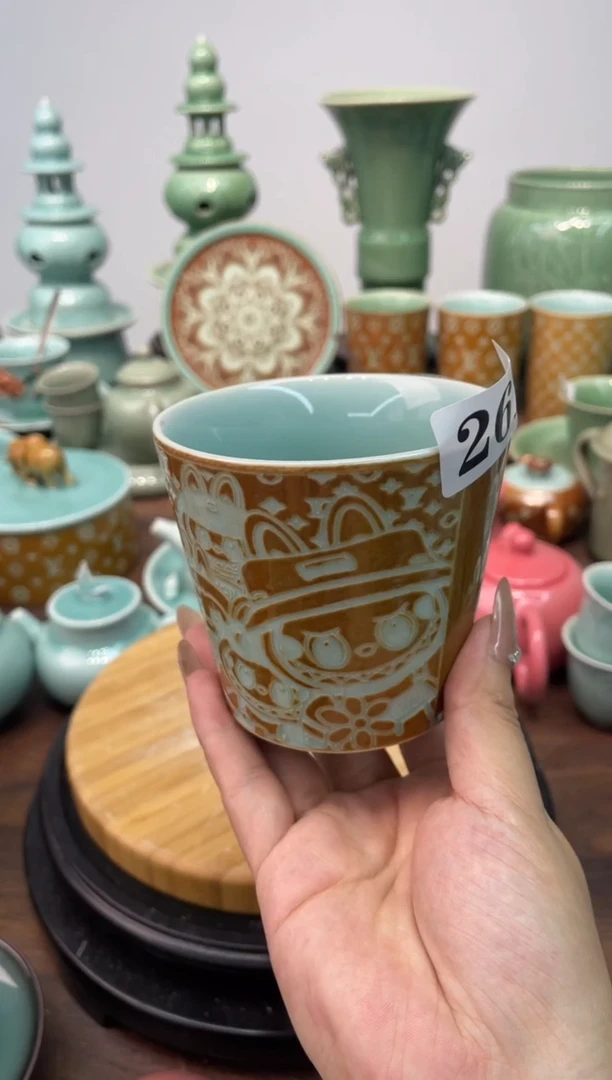 特价福利 微瑕 慧仙青瓷