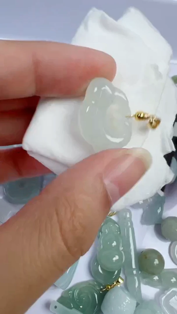 散珠翡翠855号链接，A货翡翠