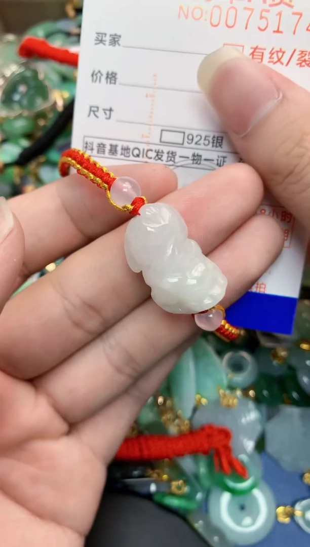 翡翠未镶嵌颈饰        1