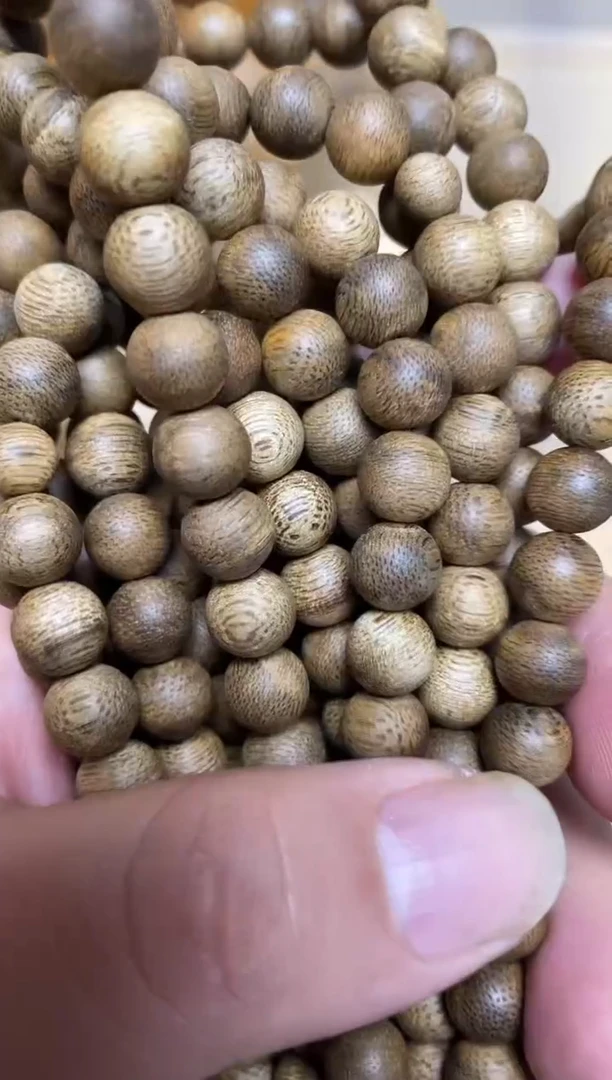 【闪购商品】沉香手串文莱圆珠长串黑土沉0.9多样性发其一