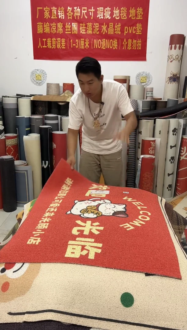 不退不换瑕疵丝圈地毯80*100cm018