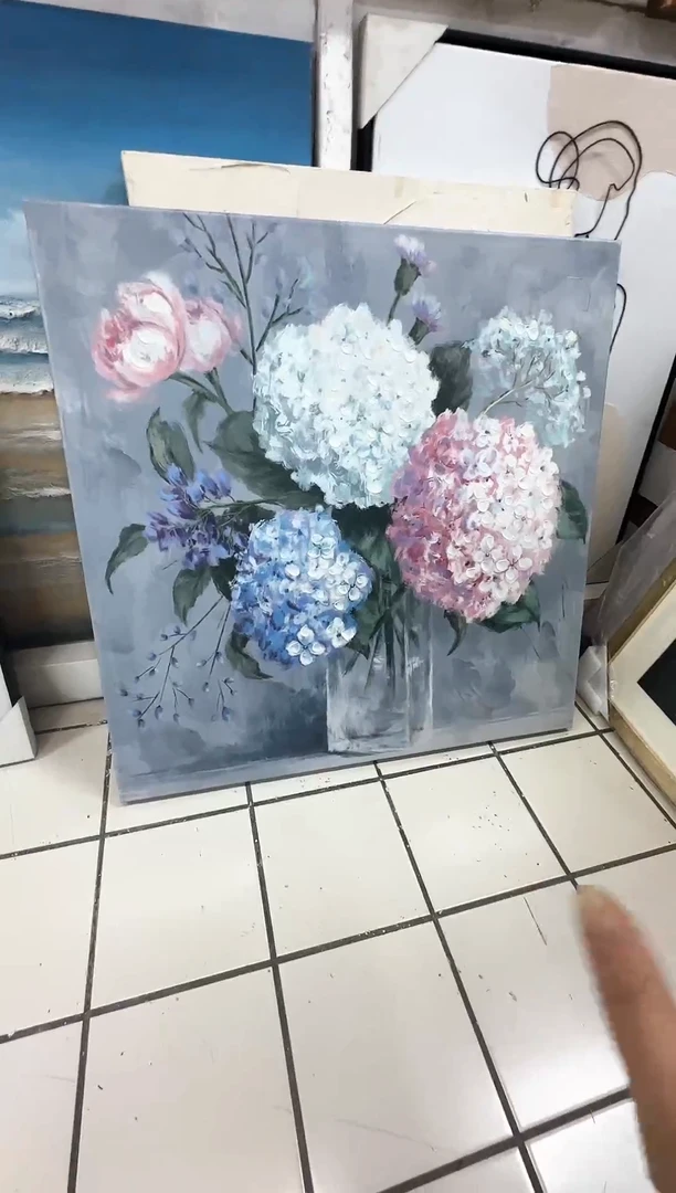 168现代艺术装饰画油画75cm*75cm