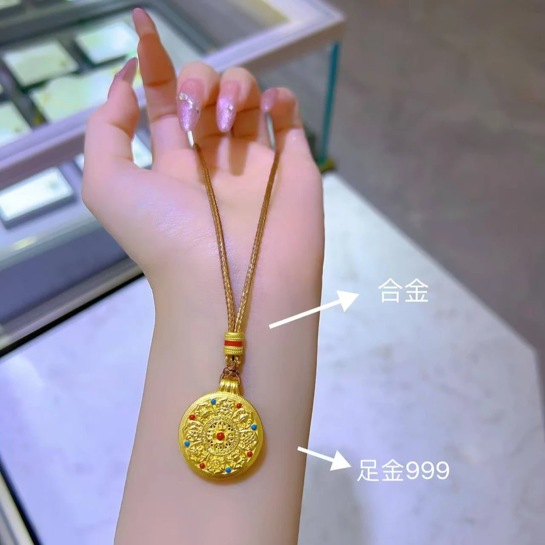 足金999  八宝盘中式古风  七夕礼物 【树一专属】