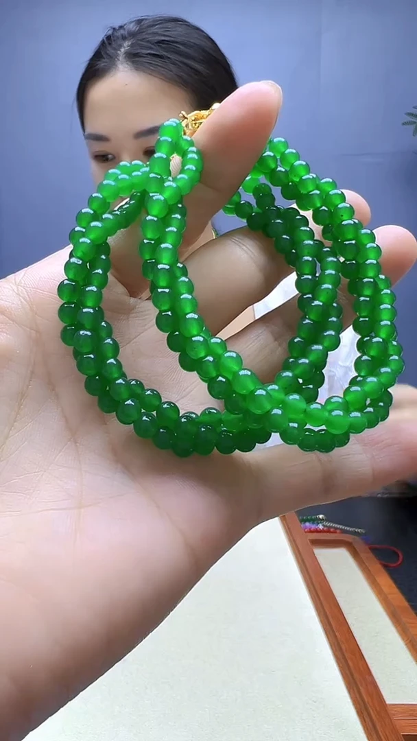 翡翠14K金镶嵌颈饰丹丹diy颈饰