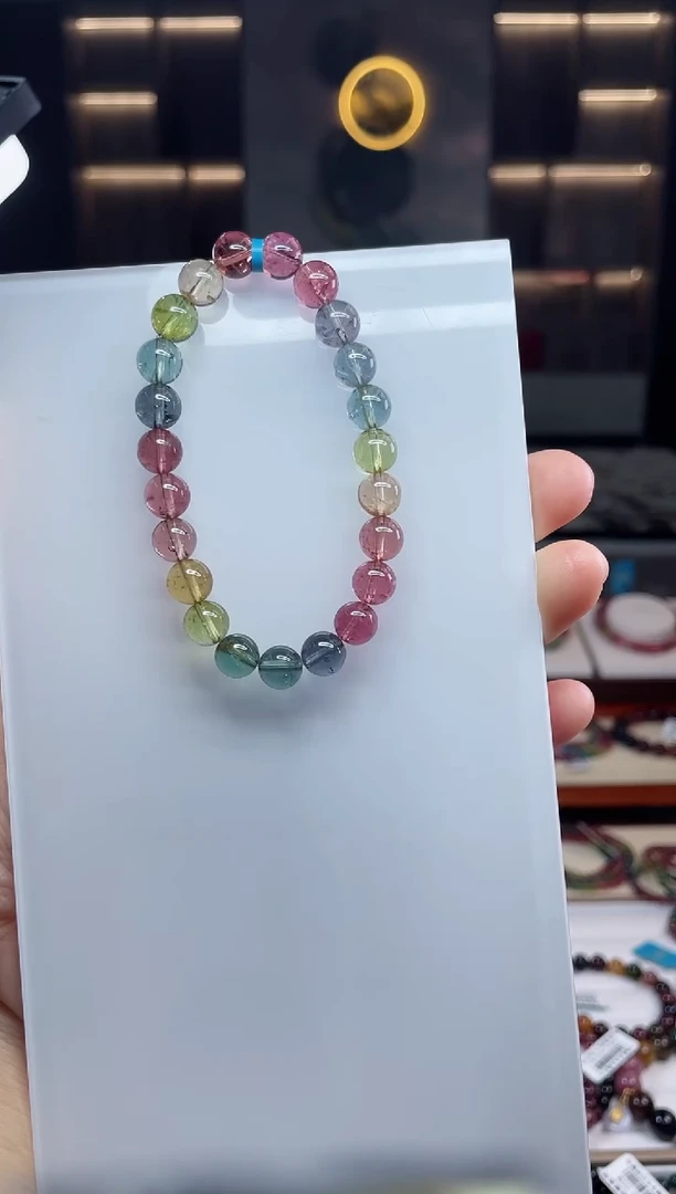 单圈手串未镶嵌碧玺（多样性发一条）T