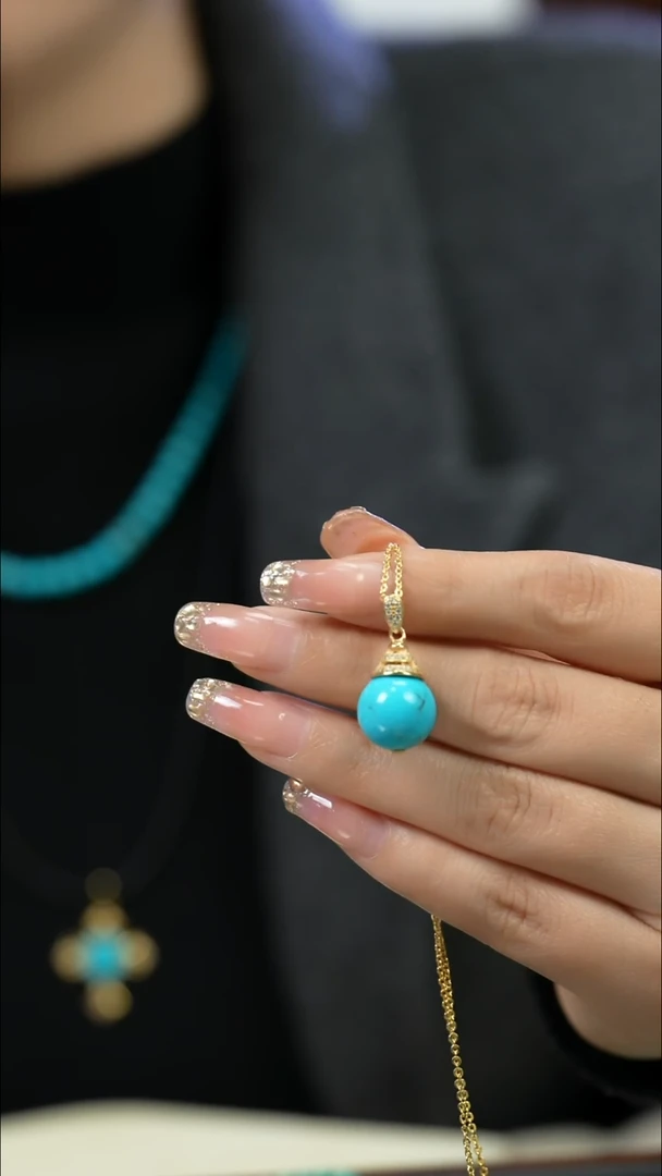 未镶嵌绿松石吊坠·单珠 多样性发一