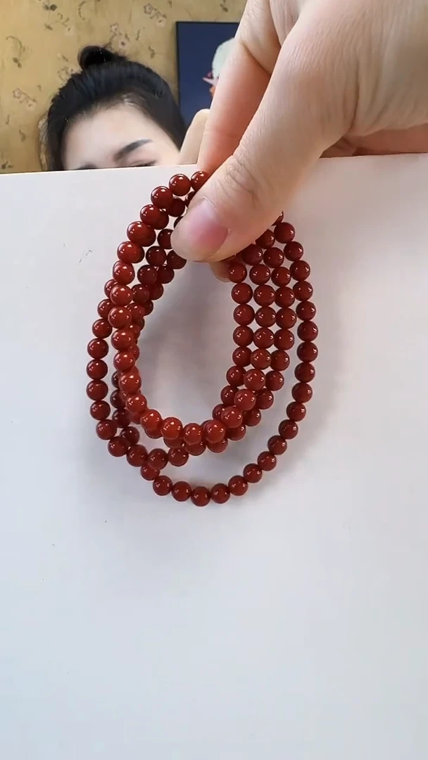 颈饰未镶嵌南红玛瑙项链多圈手串