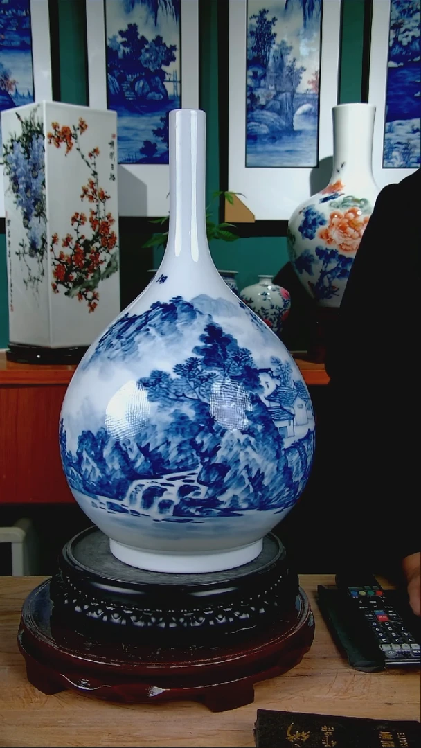 摆件陶景德镇手绘陶瓷888